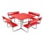 Square Picnic Table - Shown w/ Bench Backs